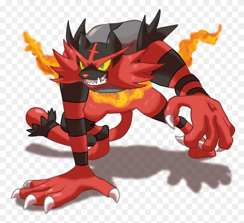 949x861 Incineroar By Shinyscyther, Dragon, Hand, Person HD PNG Download