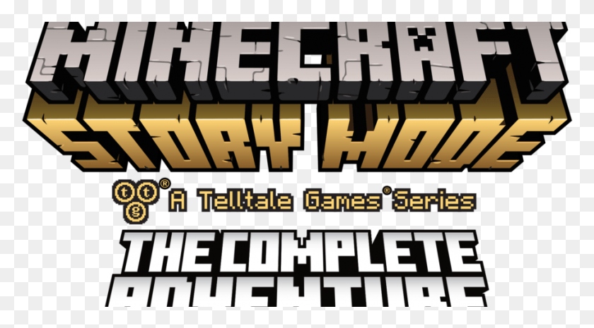 901x468 Includes Additional Episode Feature Content Minecraft Story Mode The Complete Adventure Logo HD PNG Download