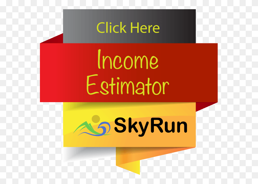 579x538 Income Estimator Button Graphic Design, Text, Paper, Poster HD PNG Download