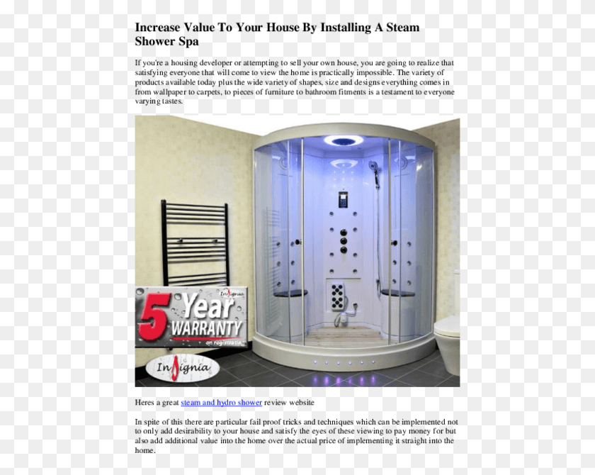 461x610 Increase Value To Your House By Installing A Steam Bathroom, Room, Indoors, Shower HD PNG Download