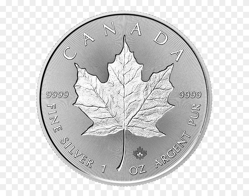 600x600 Incuse Maple Leaf Silver Maple Leaf Incuse Coin, Leaf, Plant, Rug HD PNG Download