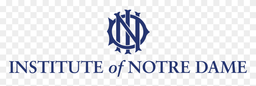 1200x346 Ind On Twitter Institute Of Notre Dame Logo, Alphabet, Text, Word HD PNG Download