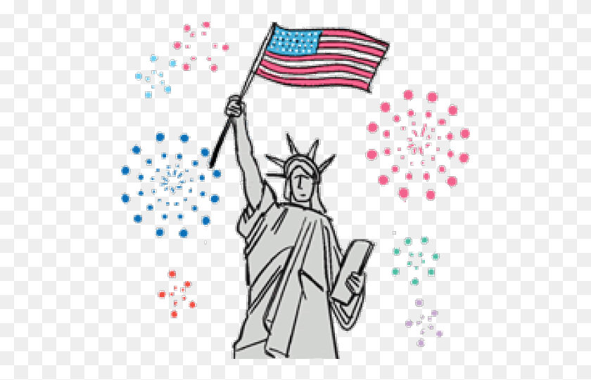 497x481 Independence Day 4th July Transparent Images Illustration, Symbol, Flag HD PNG Download