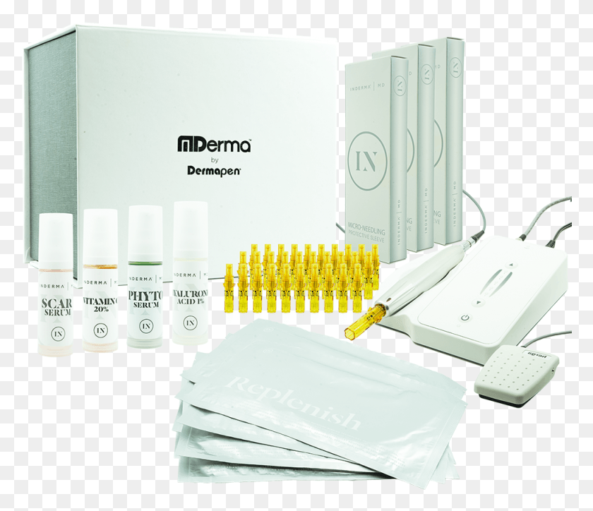 977x832 Inderma Microneedling Safety Sleeve Box, Text, Ammunition, Weapon HD PNG Download