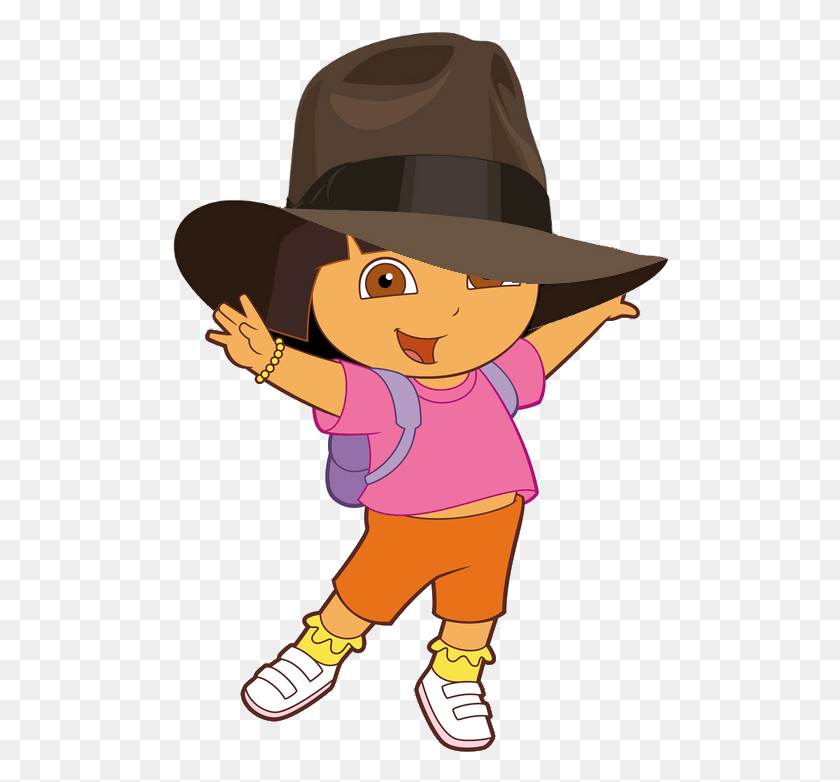 496x722 Index Of Images Humor Fedora Dora The Explorer Hat, Clothing, Apparel, Cowboy Hat HD PNG Download