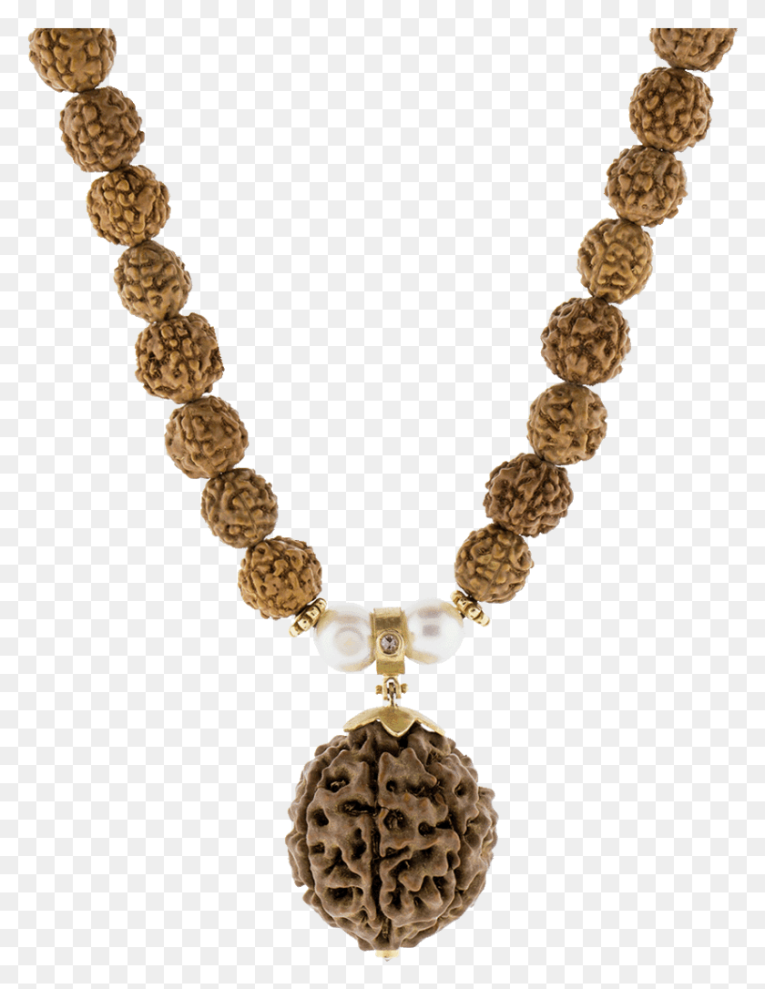 827x1088 India Rudrasksha Pearl Necklace Simpson Necklace, Bead Necklace, Bead, Jewelry HD PNG Download