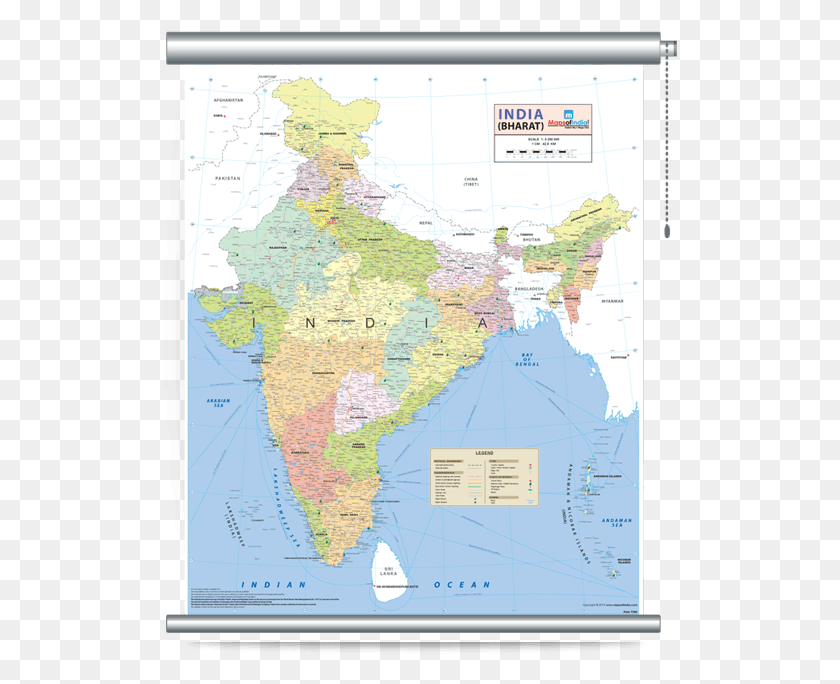 515x624 La India Png / Mapa De La Pared Png