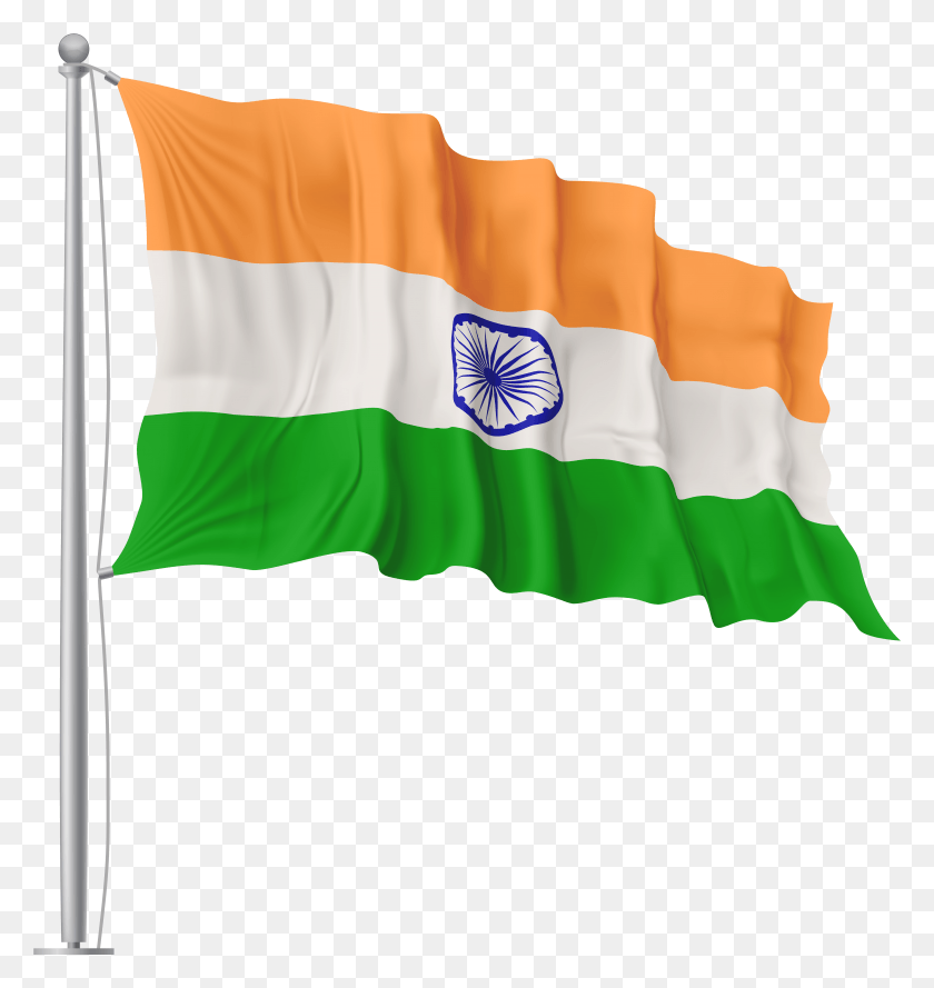 7383x7856 India Waving Flag Image HD PNG Download