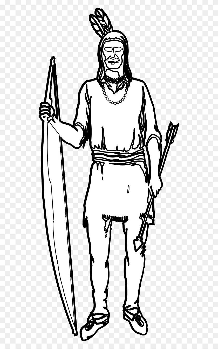 547x1281 Индейский Лук Стрела Изображение Коренных Американцев Индейцы В Соединенных Штатах, Человек, Человек, Ниндзя Hd Png Скачать