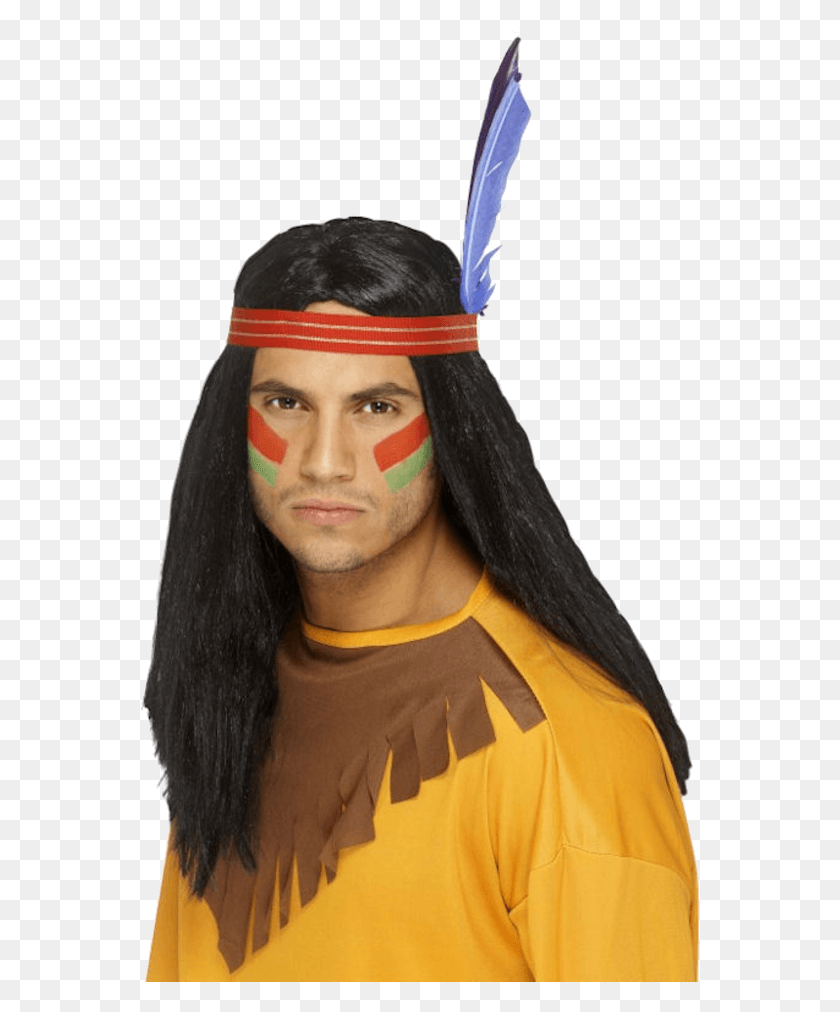 559x952 Индийский Храбрый Парик Американский Индейский Дизайн Краски Для Лица, Человек, Человек, Женщина Hd Png Скачать