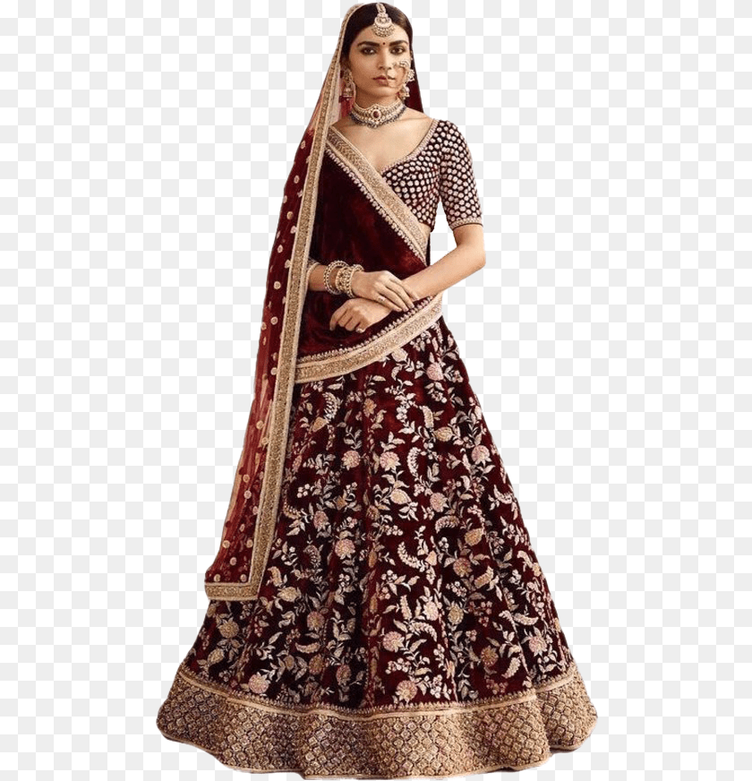 497x872 Indian Bride All Sabyasachi New Bridal Collection, Silk, Clothing, Dress, Fashion PNG