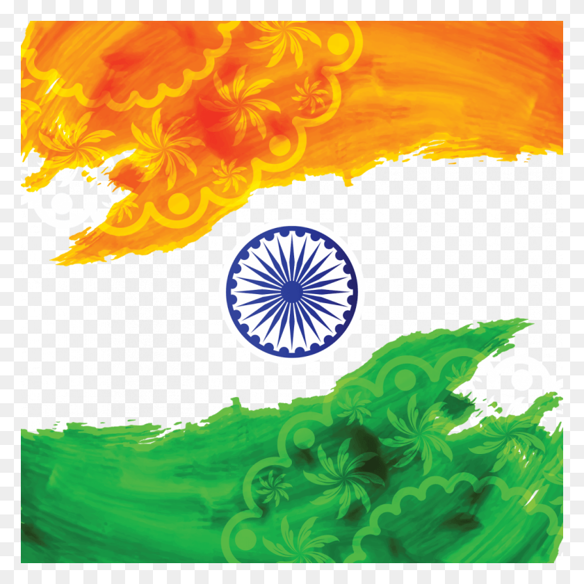 1068x1068 Indian Flag Picture Indian Flag Images, Graphics, Floral Design HD PNG Download