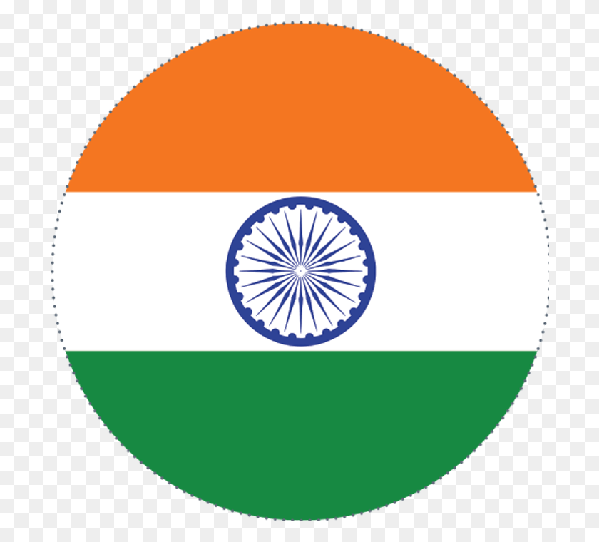 700x700 Индийский Флаг Региональный Круг Индийский Флаг В Круге, Символ, Логотип, Товарный Знак Hd Png Скачать