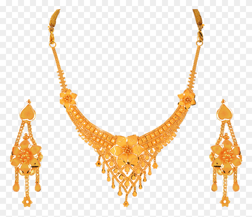 1140x971 Descargar Png / Conjunto De Collar De Joyas De Oro De La India