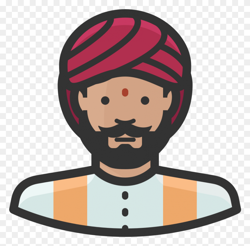 881x867 Indian Man Icon, Chef, Head HD PNG Download