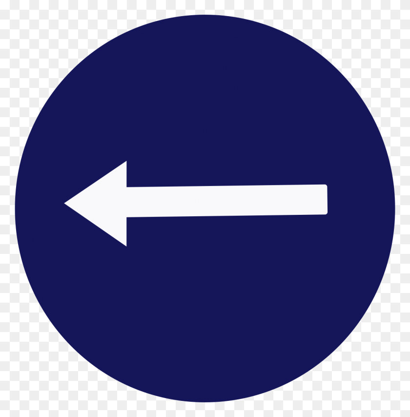 1319x1344 Indian Road Sign Compulsory Turn Left Compulsory Turn Left Sign, Text, Symbol, Baseball Cap HD PNG Download