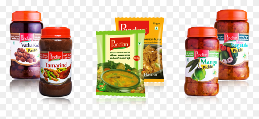855x360 Indian Spices Pickles Indian Pickles Traditional Pandian Pickles, Bowl, Food, Fried Chicken HD PNG Download