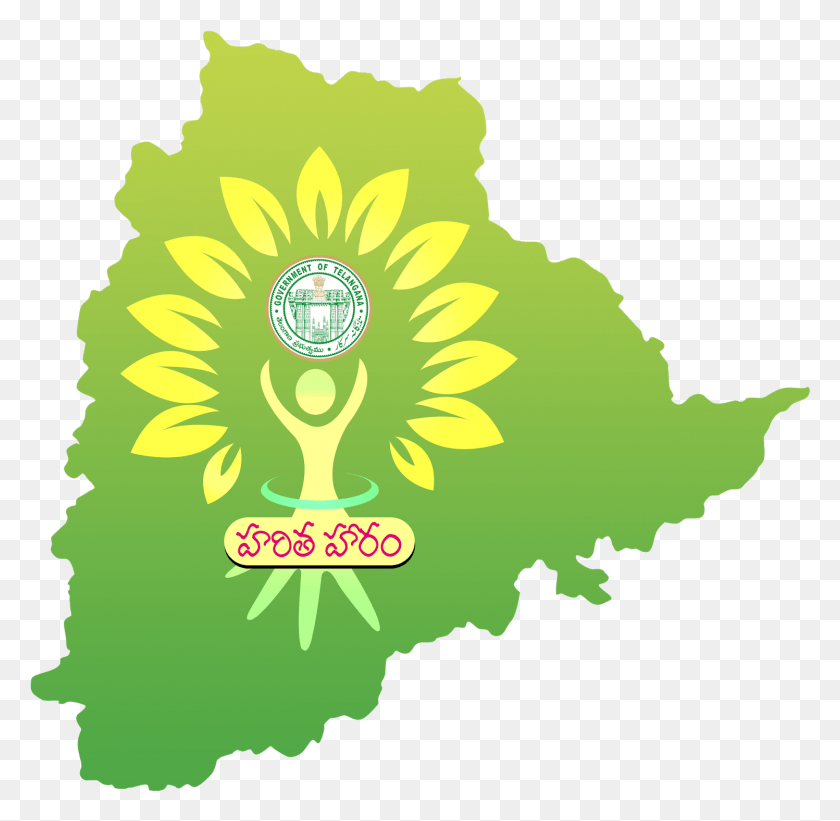 1497x1461 Индийская Свадьба Логотип Карта Избирательных Округов Телангана, Графика, Цветочный Дизайн Hd Png Скачать