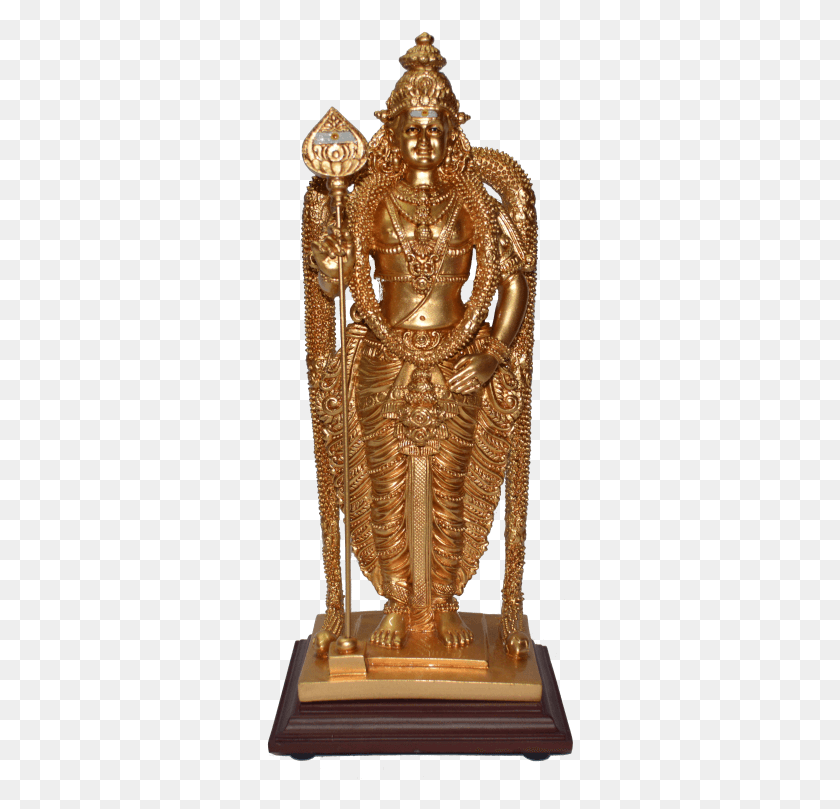 307x749 Indian Wedding Return Gifts For Guests Lord Murugan Statue, Bronze, Gold, Treasure HD PNG Download