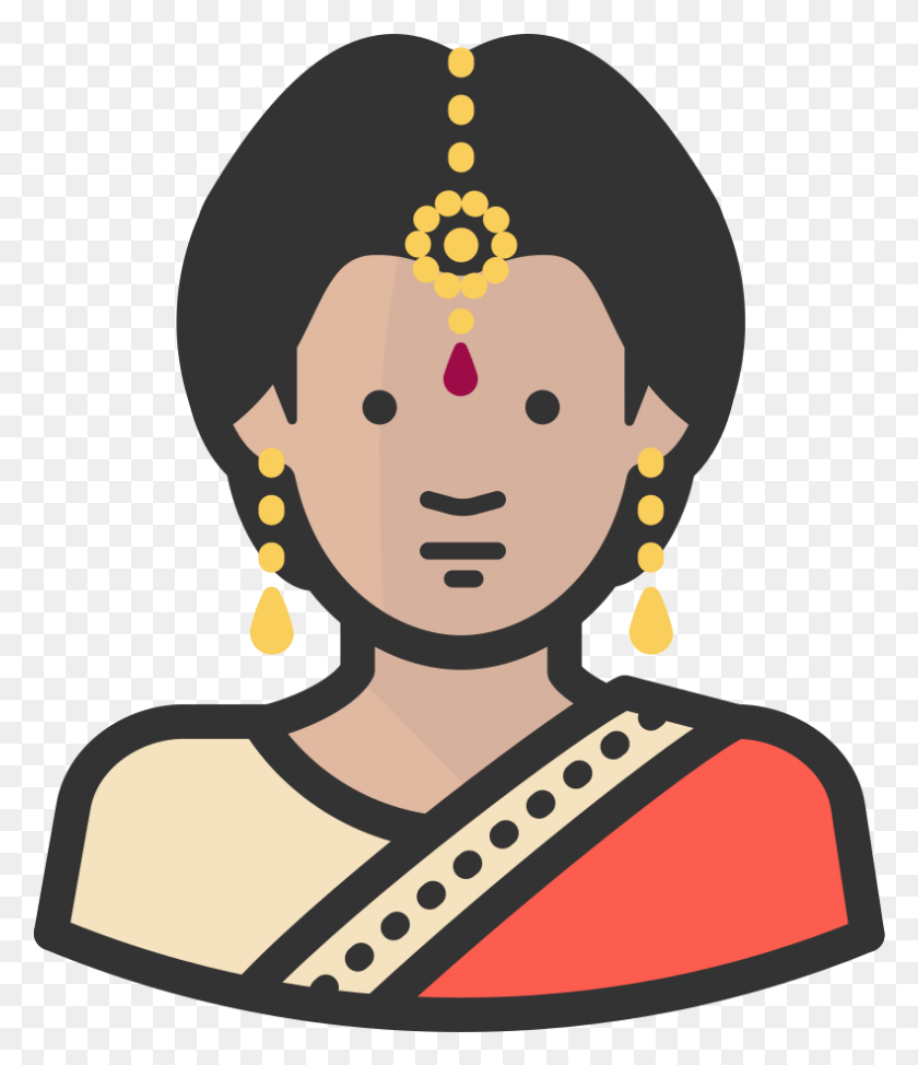 791x927 Indian Woman Icon, Snowman, Winter, Snow HD PNG Download