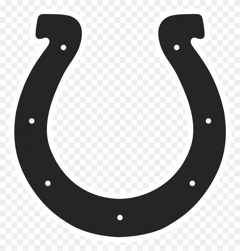 2168x2283 Indianapolis Colts Logo Black And White Clipart Indianapolis Colts, Horseshoe HD PNG Download