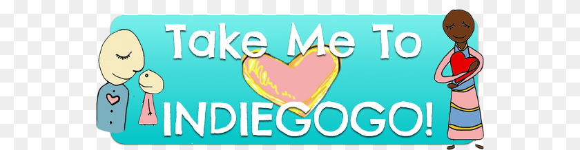 564x218 Indiegogo Embeded Indiegogo Button Heart, Person, Face, Head, Baby PNG