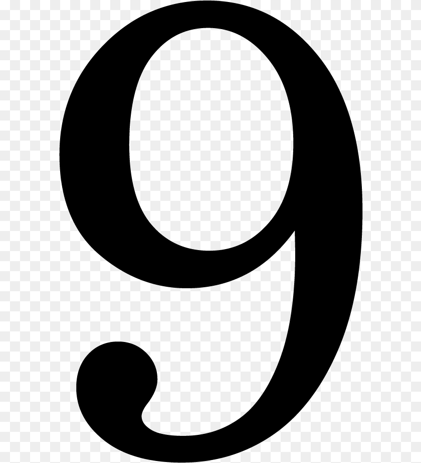 Individual Numbers 1, Gray Transparent PNG