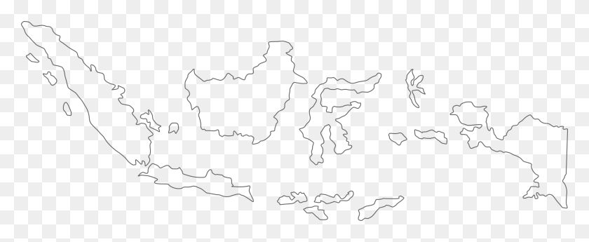 3001x1099 Карта Индонезии Белая Карта Индонезии Контур, Участок, Диаграмма, Атлас Hd Png Скачать