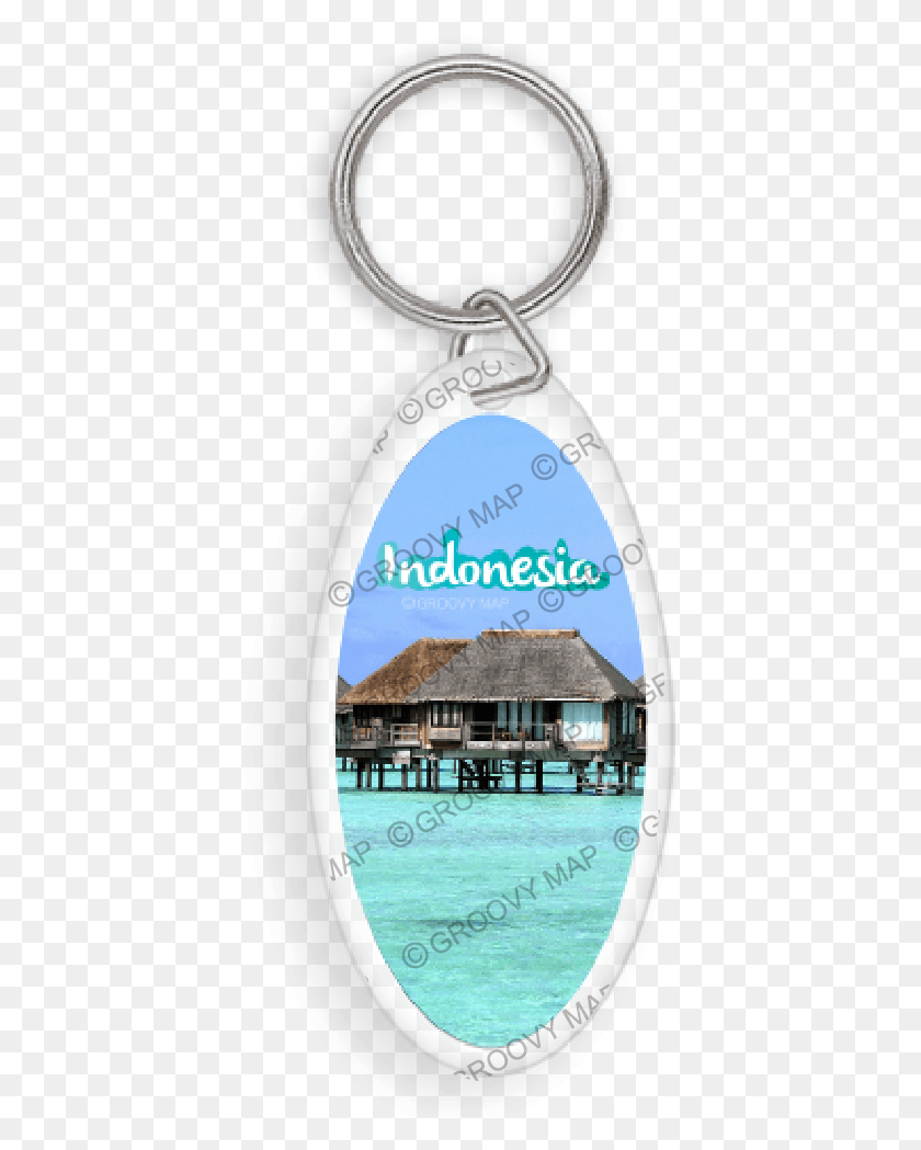 409x989 Indonesia Water Villas8859194816094 Keychain, Outdoors, Label, Text HD PNG Download