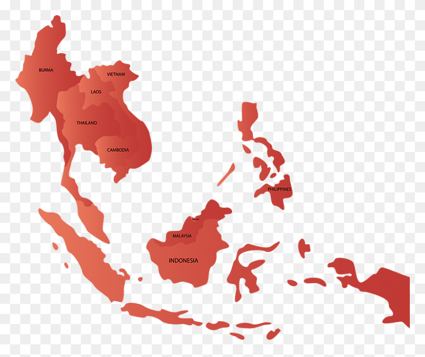 800x662 Indonesian Telecommunication Operators Reveals The South East Asia Region Map, Diagram, Atlas, Plot HD PNG Download