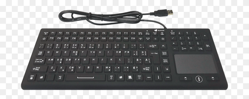 701x273 Industrial Silicone Keyboard With Integrated Mouse Computer Keyboard, Computer Keyboard, Computer Hardware, Hardware HD PNG Download