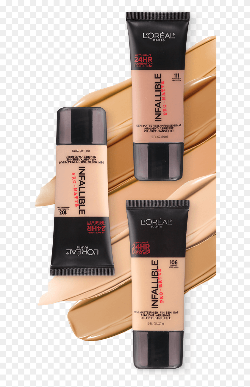 615x1242 Infallible Pro Matte 24hr Foundation Cosmetics, Label, Text, Bottle HD PNG Download