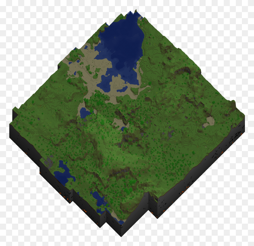 1248x1207 Infinite Tnt Minecraft Map Best All In One Minecraft Minecraft Map, Land, Outdoors, Nature HD PNG Download