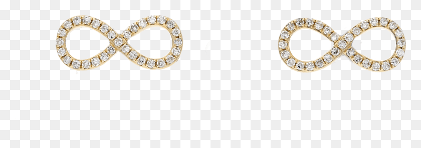 3289x999 Infinity 14ct Yellow Gold Diamond Earrings Earrings, Accessories, Accessory, Jewelry HD PNG Download