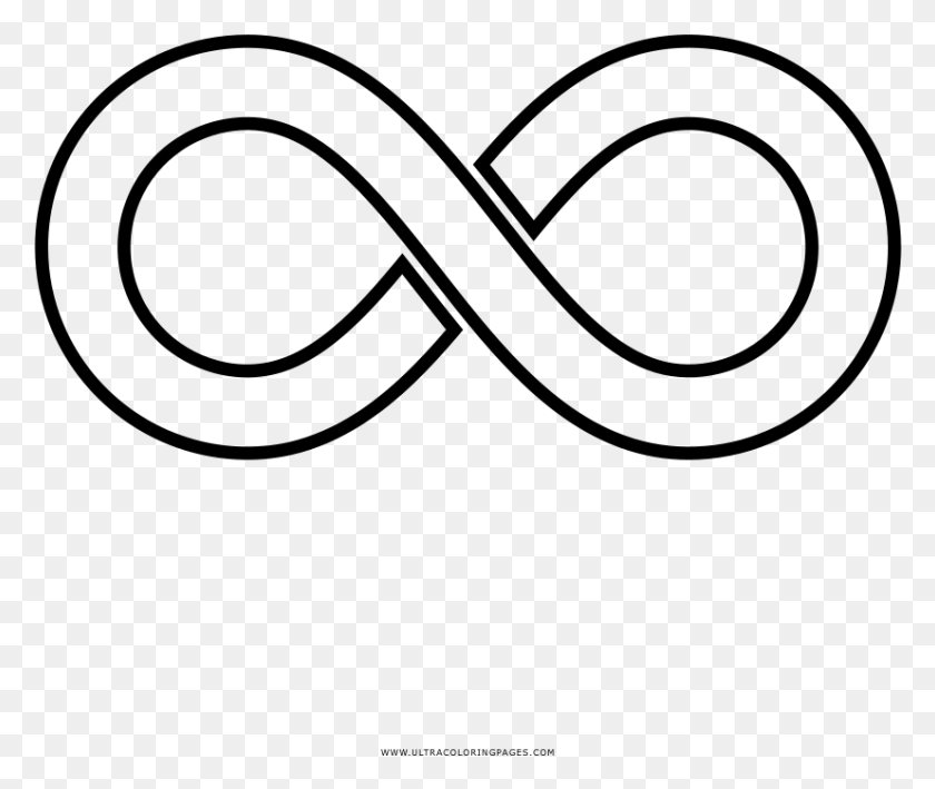 827x689 Infinity Sign Coloring Pages Line Art, Gray, World Of Warcraft HD PNG Download