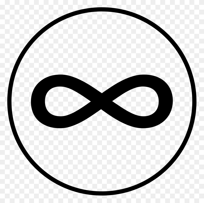 2000x2000 Infinity Symbol In Circle Infinity In A Circle, Gray, World Of Warcraft HD PNG Download