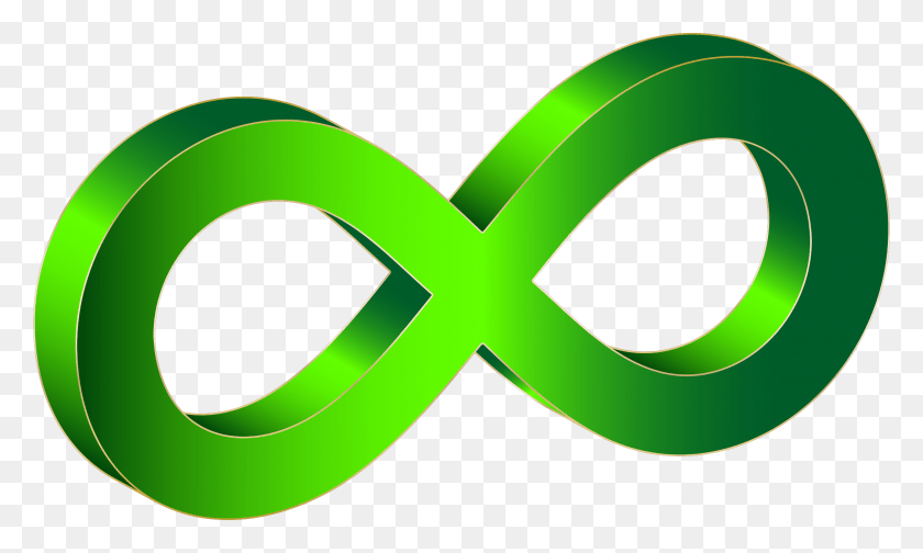 2270x1294 Символ Бесконечности Символ Бесконечности 3D, Зеленый, Символ, Логотип Hd Png Скачать