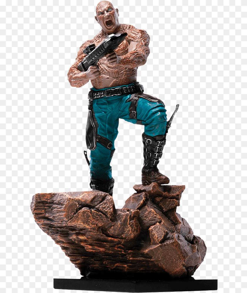 Infinity War Drax Iron Studios, Figurine, Adult, Male, Man Transparent PNG