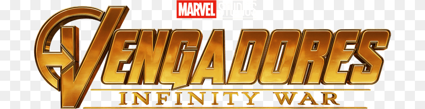 706x216 Infinity War Trilers Y Fecha De Estreno Vengadores Infinity War Logo, Gold Sticker PNG