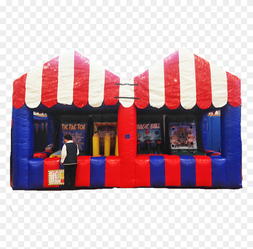 892x876 Inflatable Carnival Tent With Four Games Makes Any Inflatable, Interior Design, Indoors, Person HD PNG Download