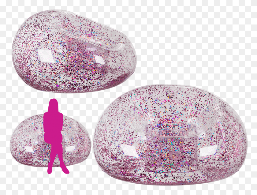 919x681 Inflatable Sofa With Rose Gold Holographic Glitter Nail Polish, Crystal, Mineral, Gemstone HD PNG Download