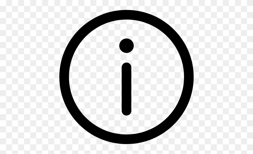 Info Icons, Gray PNG