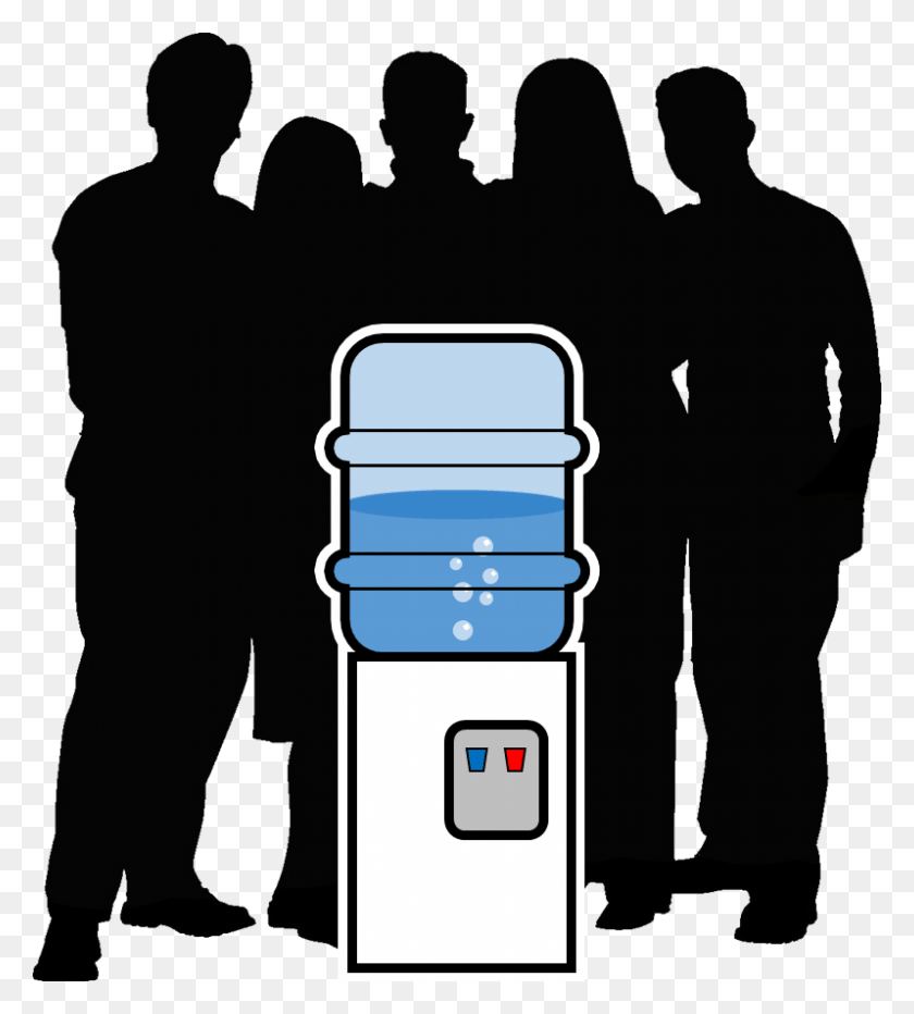 798x893 Informal Meeting Clipart 4 By Madison Water Cooler Clipart Transparent, Person, Human, Appliance HD PNG Download