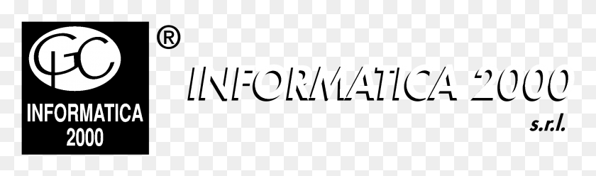 2191x529 Informatica 2000 Logo Black And White Parallel, Word, Text, Alphabet HD PNG Download