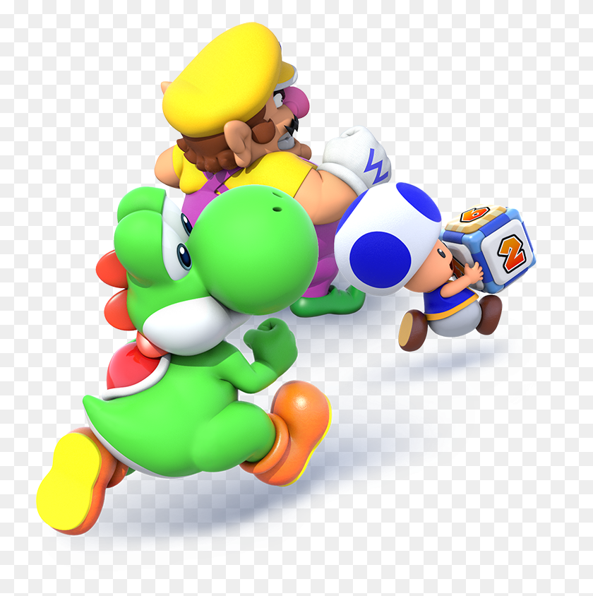 742x784 Descargar Png Mario Party Star Rush Yoshi, Super Mario, Pastel De Cumpleaños, Pastel Hd Png