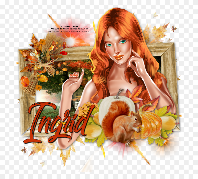 700x700 Ingrid Crowe Fall Enchantress Pack Illustration, Poster, Advertisement, Person HD PNG Download