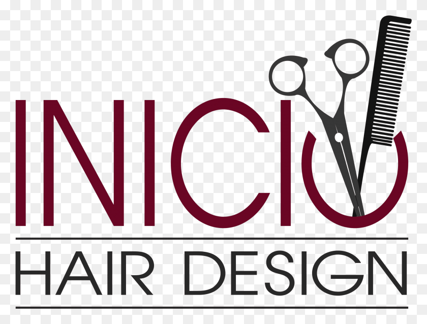 2512x1862 Inicio Hair Design Logo Design Graphic Design, Word, Alphabet, Text HD PNG Download