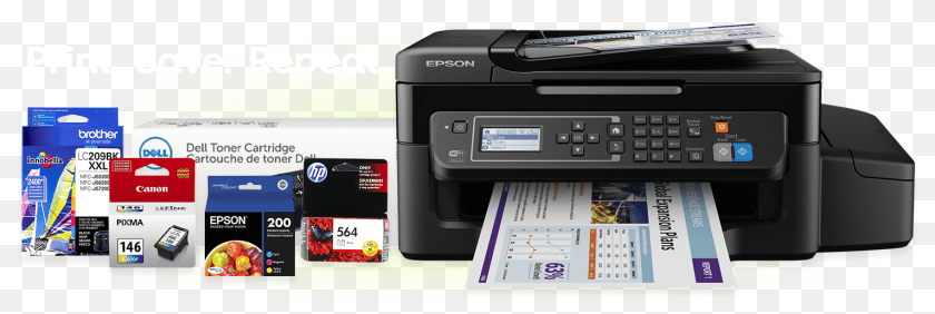 1534x515 Ink Cartridge Printer, Computer Hardware, Electronics, Hardware, Machine Clipart PNG