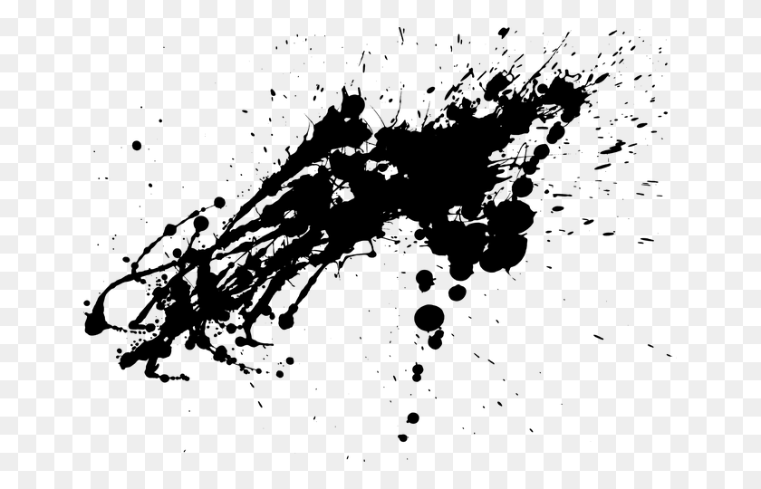 655x480 Ink Spill Splash Paint Black, Gray, World Of Warcraft HD PNG Download