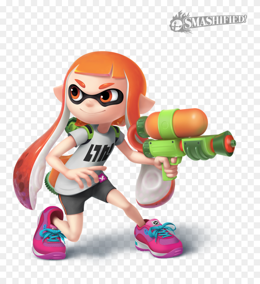 760x860 Inkling Girl By Super Smash Bros. For Nintendo 3ds And Wii U, Toy, Shoe, Footwear HD PNG Download